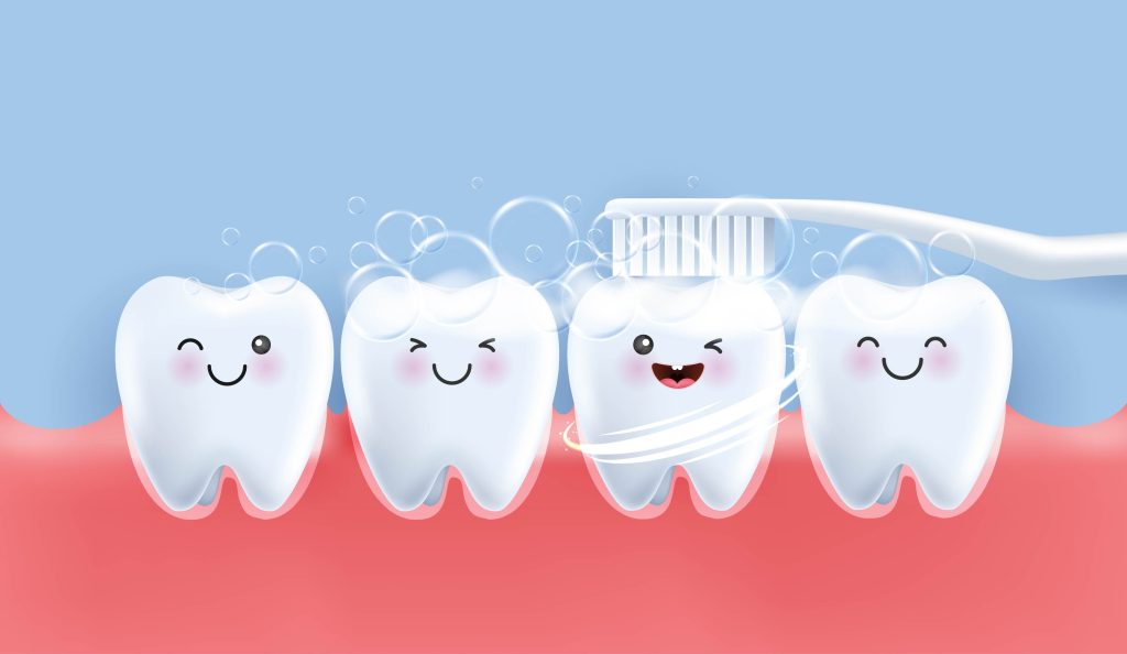 happy teeth cartoon